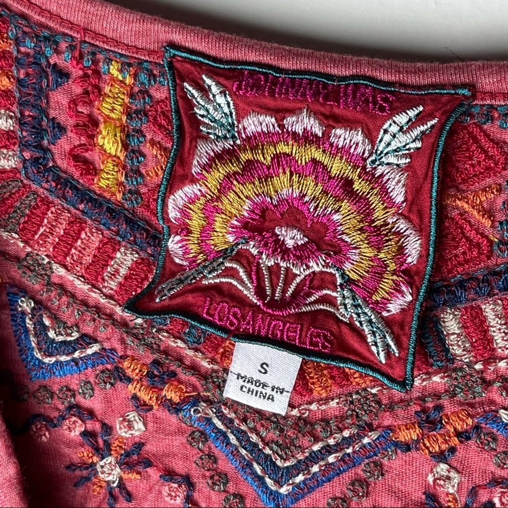 Johnny Was Embroidered Floral Top J13319-8 - Picture 3 of 8
